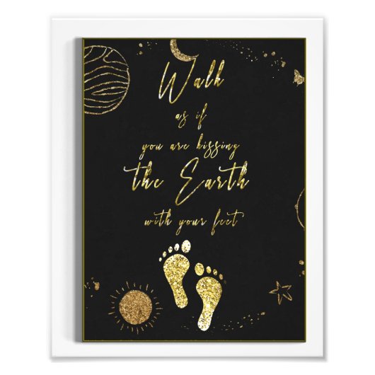 Thich Nhat Hanh Art, Thich Nhat Hanh Zitat, Buddha Fotodruck (Vorne)