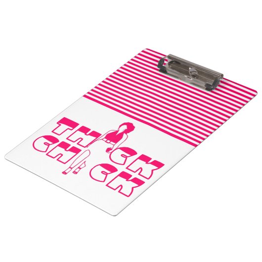 Thick Chick BBW Klemmbrett (Schrägansicht)