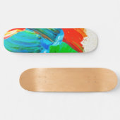 Thick Paint Smear Skateboard (Horizontal)