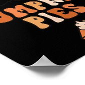 Thick Thighs & Pumpkin Es Baby Thanksgiving Fa Poster (Ecke)