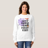 Thick Thighs & Freaky Vibes, Halloween-Womens Sweatshirt (Vorne ganz)