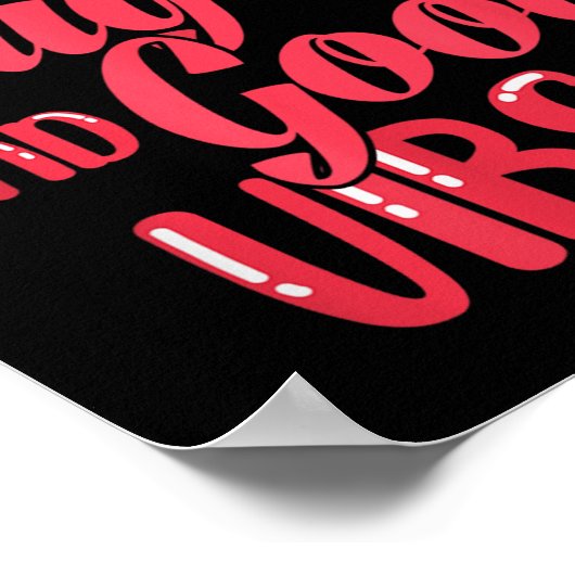 Thick Thighs Fun Tee For Fat Persons - Black, Plus Poster (Ecke)