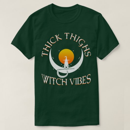 Thick Thighs Hexe Vibes 576 T-Shirt (Design vorne)