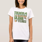 Thick Thighs Irish Vibes, Patrick's Day T - Shirt (Vorderseite)