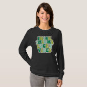 Thick Thighs Lucky Vibes St Patrick's Day leopard T-Shirt (Vorne ganz)