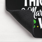 Thick Thighs Mardi Gras Vibes Fleur De Lis Mardi G Mousepad (Ecke)