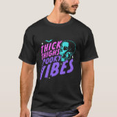 Thick Thighs Spooky Vibes Funny Halloween Skull Pa T-Shirt (Vorderseite)