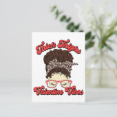 Thick Thighs Valentine Vibes Postkarte (Stehend Vorderseite)