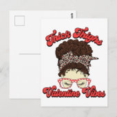 Thick Thighs Valentine Vibes Postkarte (Vorne/Hinten)