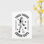 Thick Thights Crush Typ Gym Workout Fitness Bodybu Karte (Gelbe Blume)