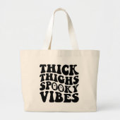 Thick Thighy & Spooky Vibes Halloween Fall Hexchy Jumbo Stoffbeutel (Vorne)