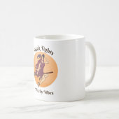 Thick Tights Witchy Vibes Ghost Halloween Groovy Kaffeetasse (VorderseiteRechts)