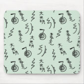 Thicker Reiki Symbols Pattern - Reiki-Heilung Mousepad (Vorne)
