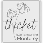 Thicket Urban Micro Farm Monterey vinyl sticker (Vorderseite)