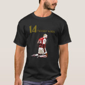 Thierry henry 14 auf dunkelrot T-Shirt (Vorderseite)