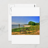 Thiessow Beach auf der Insel Rügen Postkarte (Vorne/Hinten)