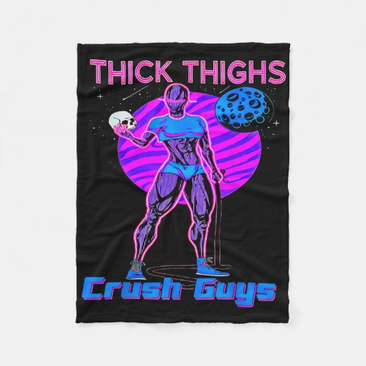 Thiick Thights Crush Typ Weightlift Bodybuildin Fleecedecke (Vorderseite)