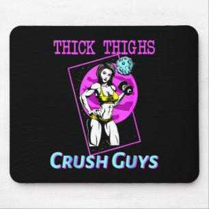 Thiick Thights Crush Typ Weightlift Bodybuildin Mousepad