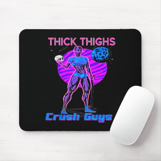 Thiick Thights Crush Typ Weightlift Bodybuildin Mousepad (Mit Mouse)