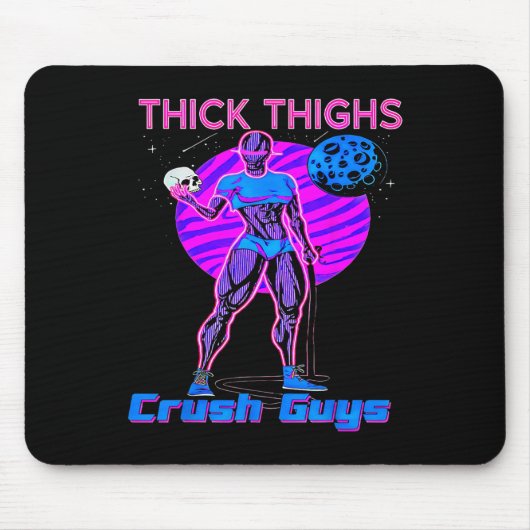 Thiick Thights Crush Typ Weightlift Bodybuildin Mousepad (Vorne)