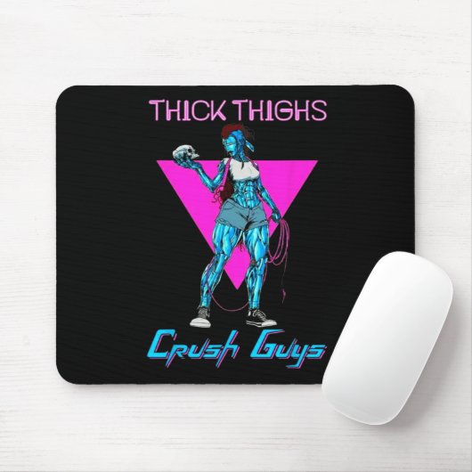 Thiick Thights Crush Typ Weightlift Bodybuildin Mousepad (Mit Mouse)