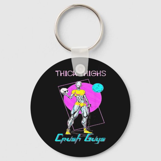 Thiick Thights Crush Typ Weightlift Bodybuildin Schlüsselanhänger (Vorderseite)