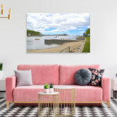 Thimble Island Wrapped Canvas Leinwanddruck (Insitu (Wohnzimmer))