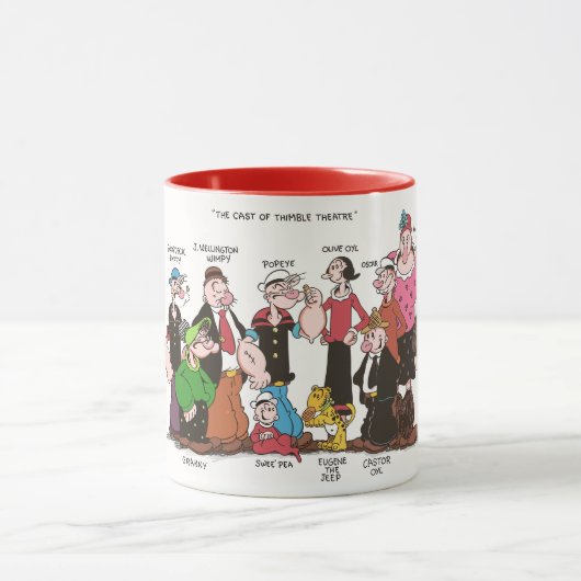 Thimble Theater Tasse (Zentrum)