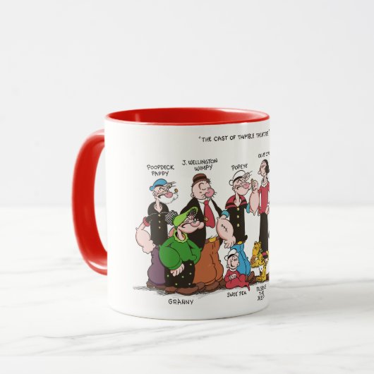Thimble Theater Tasse (Vorderseite Links)