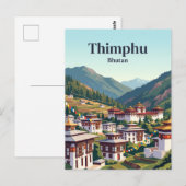 Thimphu, Bhutan Postkarte (Vorne/Hinten)