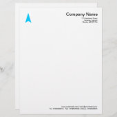 Thin Arrow - Sky Blue Briefbogen (Vorne/Hinten)