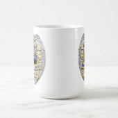 Thin Blue Line - 10 Jahre Polizeipolizei Abzeichen Kaffeetasse (Mittel)