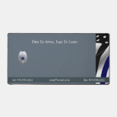 Thin Blue Line 911 Abzeichen Schreibtischunterlage (Vorderseite)