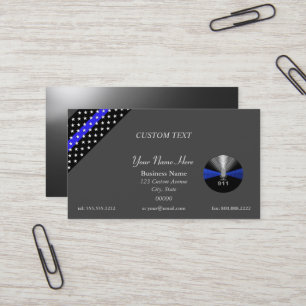 Thin Blue Line 911 Dispatcher Business Card Visitenkarte