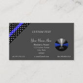 Thin Blue Line 911 Dispatcher Business Card Visitenkarte (Vorderseite)