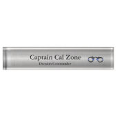 Thin Blue Line - .999 Silver Look Namensplakette (Vorderseite)