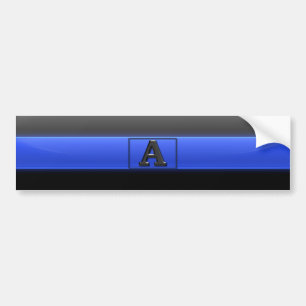 Thin Blue Line "A" Autoaufkleber