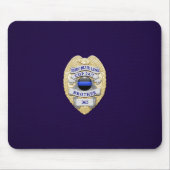 Thin Blue Line Abzeichen Mousepad (Vorne)