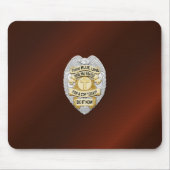Thin Blue Line Abzeichen Mousepad (Vorne)