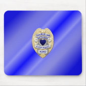 Thin Blue Line Abzeichen Mousepad (Vorne)
