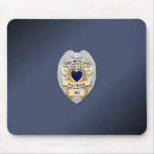 Thin Blue Line Abzeichen Mousepad (Vorne)