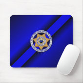 Thin Blue Line Abzeichen Mousepad (Mit Mouse)