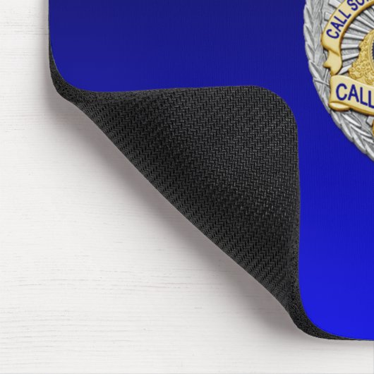 Thin Blue Line Abzeichen Mousepad (Ecke)