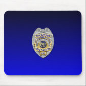 Thin Blue Line Abzeichen Mousepad (Vorne)