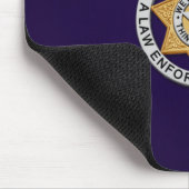 Thin Blue Line Abzeichen Mousepad (Ecke)