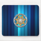 Thin Blue Line Abzeichen Mousepad (Vorne)