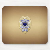 Thin Blue Line Abzeichen Mousepad (Vorne)