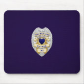 Thin Blue Line Abzeichen Mousepad (Vorne)