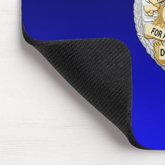 Thin Blue Line Abzeichen Mousepad (Ecke)
