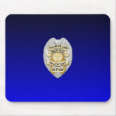 Thin Blue Line Abzeichen Mousepad (Vorne)